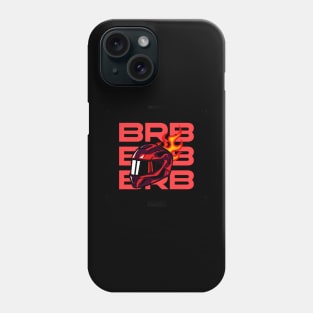 brb - helmet flame Phone Case