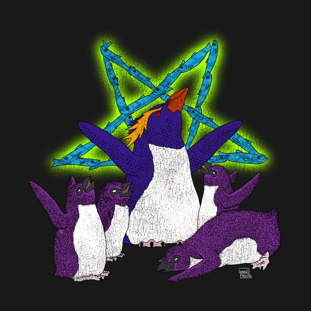 Penguin Worship by Defeated Tees