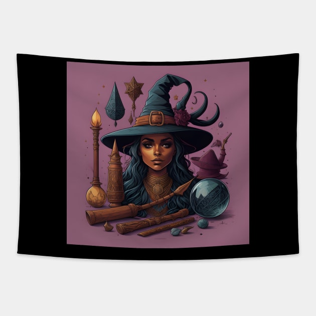 Witchy Accessories Tapestry by Shiwwa