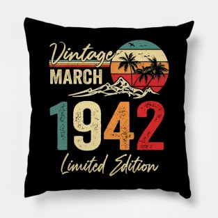 march 1942 vintage march Pillow