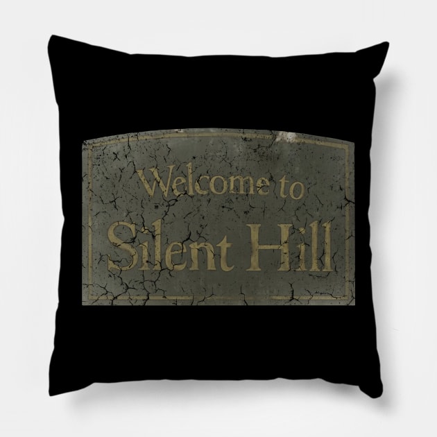 Welcome to Silent Hill Art Pillow by artistcill