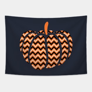 Chevron Pumpkin Tapestry