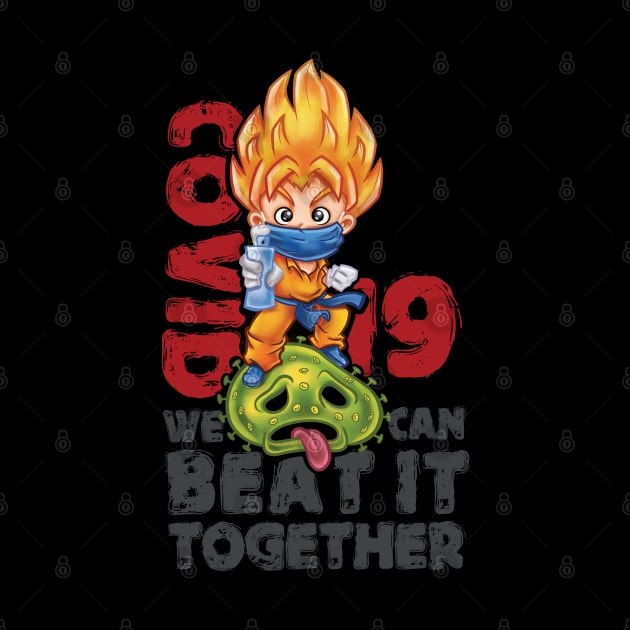 Goku - Covid 19 by gardenheart