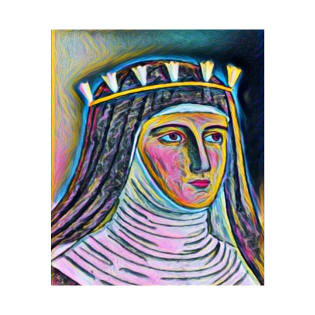 Hildegard of Bingen Portrait | Hildegard of Bingen Artwork 9 by JustLit