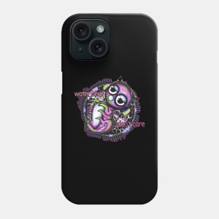 WaterBear Don't Care pink Phone Case