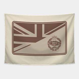 The Royal Tank Regiment (Front & Back logo - Desert Subdued) Tapestry