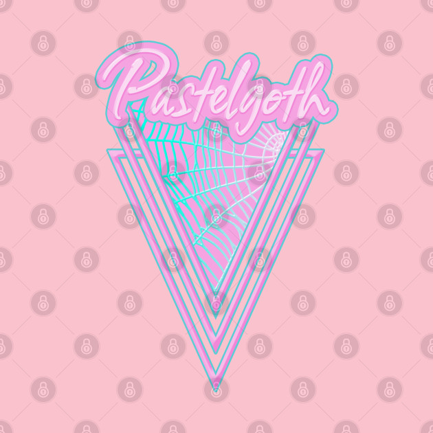 Spooky cute Pastelgoth lettering Spiderweb Kawaii by designsbyxarah