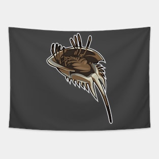 Whirl Horseshoe Crab Tapestry