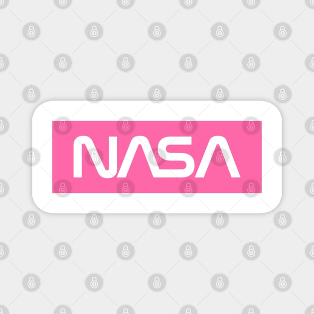 NASA Box Logo - Pink 2 Magnet by GreazyL