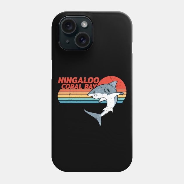 Ningaloo Coral Great White Shark Phone Case by NicGrayTees