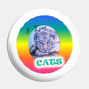 I love cats! Pin