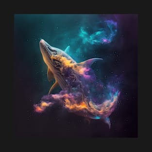 Shark in Space with unique Design T-Shirt