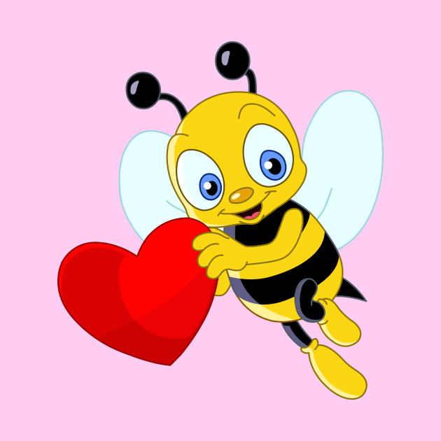 Cute Bee Valentine by DigiToonsTreasures