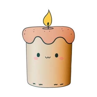 Minimalist cute candle T-Shirt