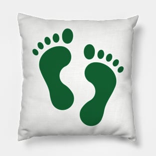 Jolly Green Feet Pillow