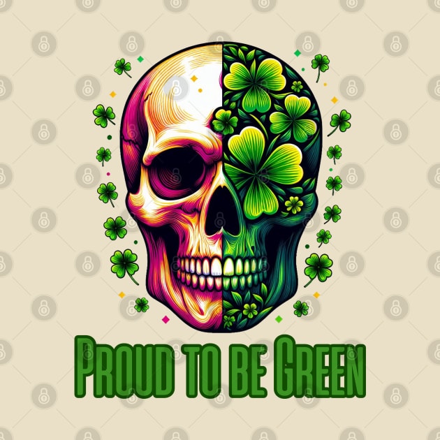 St Patricks Day 2024. Irish Skull Men by BukovskyART