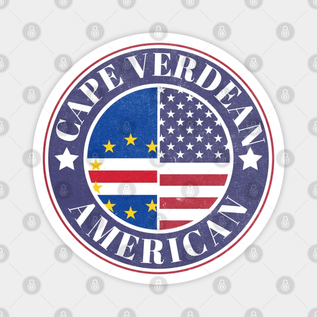 Proud Cape Verdean-American Badge - Cape Verde Flag Magnet by Yesteeyear