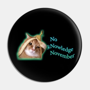 No kNowledge November NNN Cat Banana Meme Pin