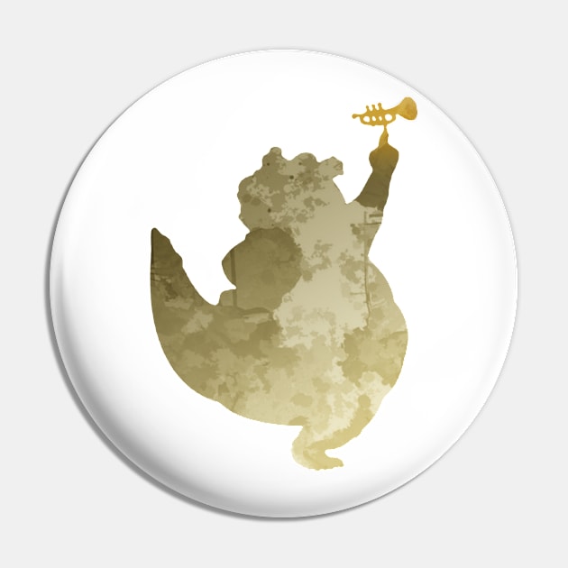Crocodile Inspired SIlhouette Pin by InspiredShadows
