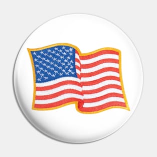 Embroidery American Flag Sticker Pin