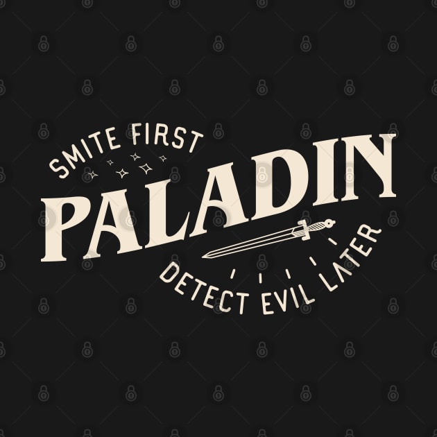 Paladin Smite First Detect Evil Later Funny Tabletop RPG by pixeptional