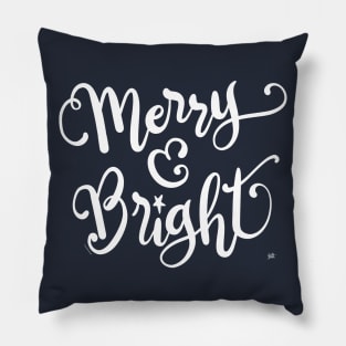 Merry and Bright Christmas Joyfulness Pillow