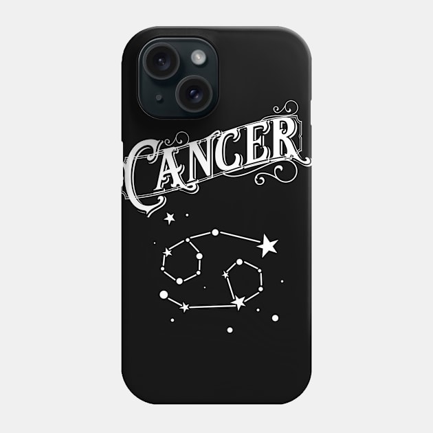 Cancer Constellation Zodiac Sign Phone Case by letnothingstopyou