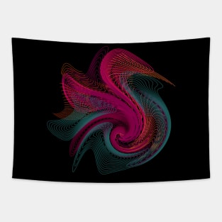 The Neon Swan Tapestry