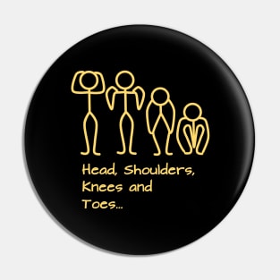 Stickman / Head, shoulders, knees and toes... Pin