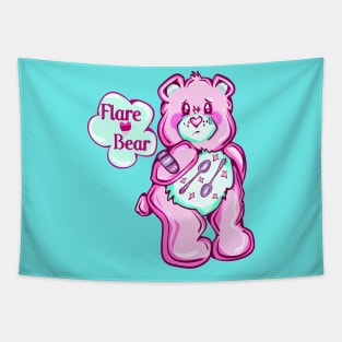 pink spoonie care bear Tapestry