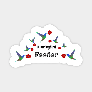 Hummingbird Feeder Label Magnet