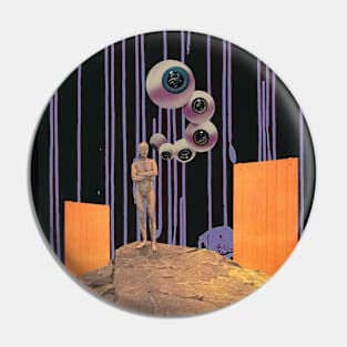 Better Left Unknown - Surreal/Colllage Art Pin