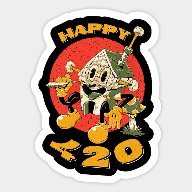 Happy 420 - 420 - Sticker
