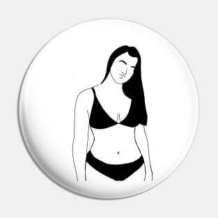 Beach girl Pin