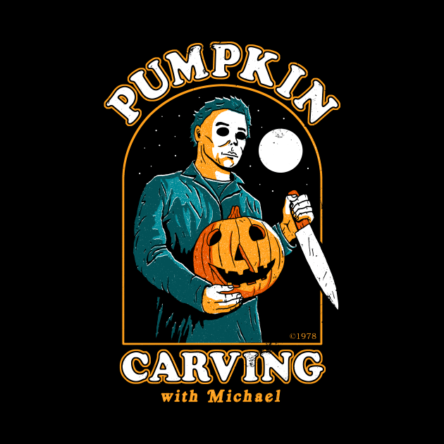 Halloween Carving With Michael Myers by DinoMike