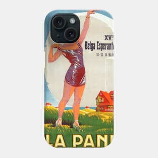 La Panne Belgium Vintage Poster 1926 Phone Case