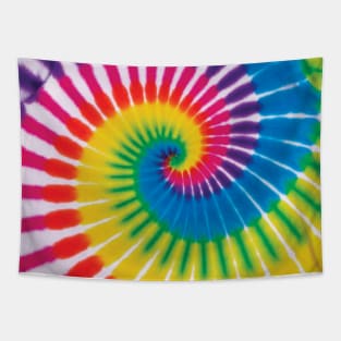 Pastel Rainbow Spiral Tie Dye Tapestry