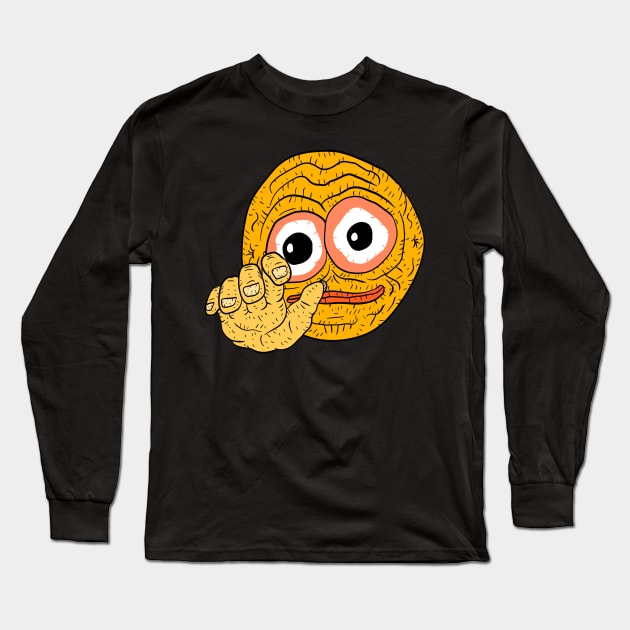 cursed emoji, hand emoticon meme drawing. - Cursed - T-Shirt