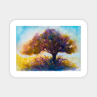 Watercolor tree Magnet