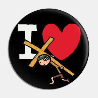 I Love Jesus Pin