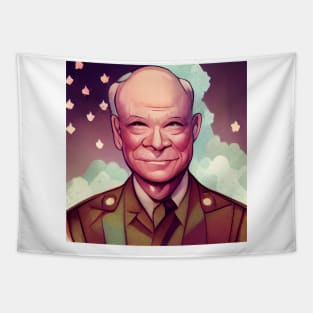 Dwight D. Eisenhower | President of the United States | Comics style Tapestry