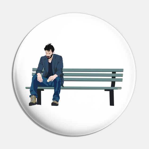 Sad Keanu Pin by FutureSpaceDesigns