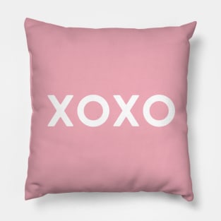 XOXO (pink & white) Pillow