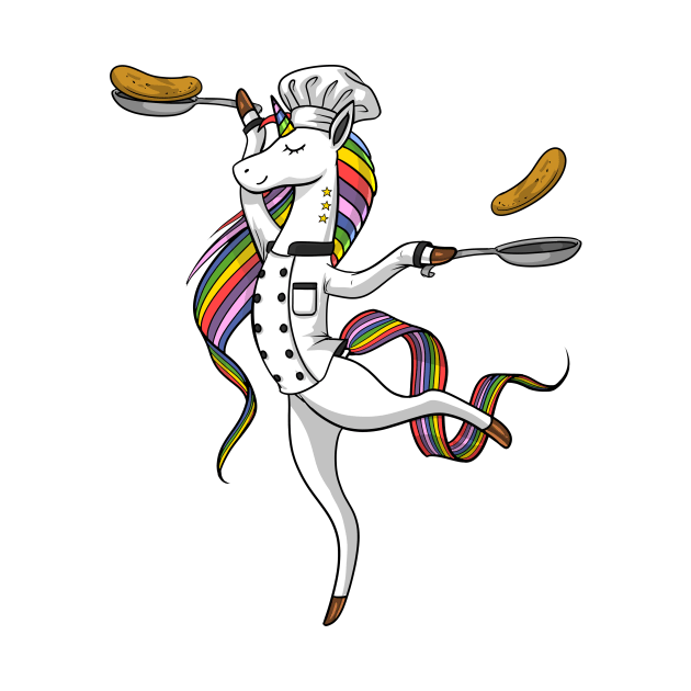 Unicorn Chef Cooking by underheaven