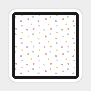 FLORAL FLOWER MEADOW RETRO VINTAGE DITSY Magnet