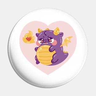 Cute Chonky Dragon Art Pin