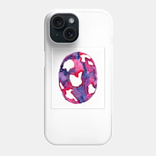 Vibrant Pink, Purple, and Magenta Watercolor Abstract Orb Phone Case