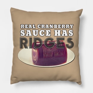 Thanksgiving Cranberry Sauce Ridges Pillow