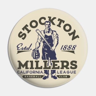 Stockton Millers Baseball Pin