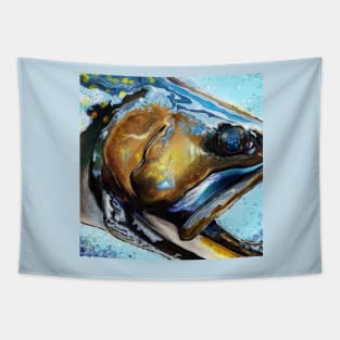 Mountain Streams Brook Trout Head Painting Tapestry